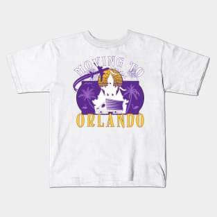 Vintage Worn Moving to Orlando Florida to the Magic Tee Kids T-Shirt